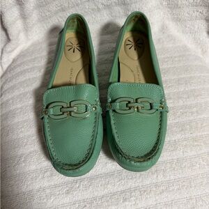 Isaac Mizrahi Live Mint Green Loafers for Women 8M